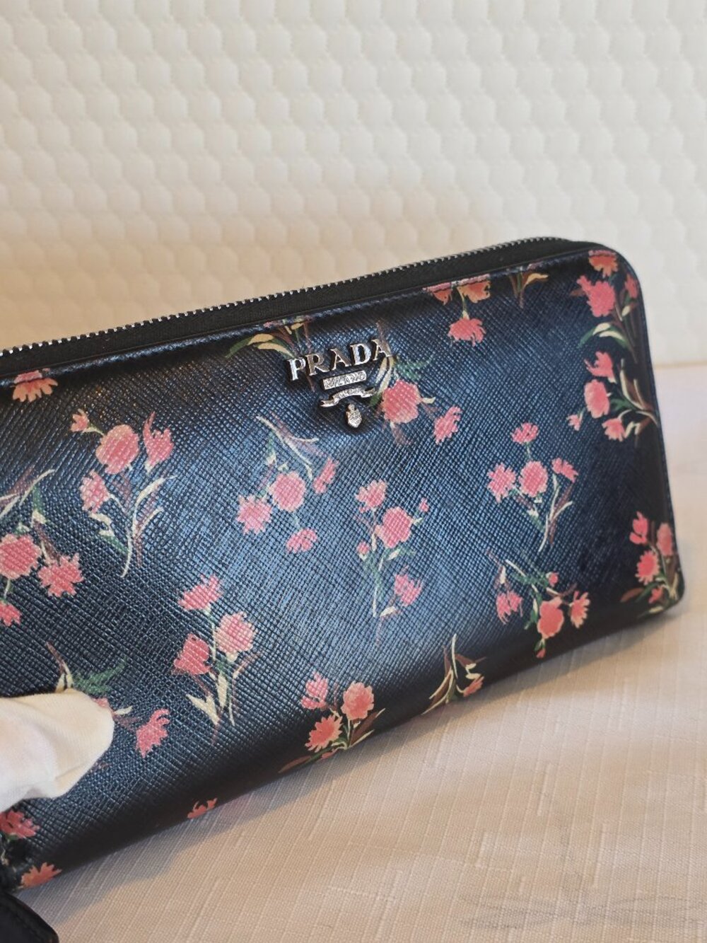 Prada Black Saffiano Leather Wallet